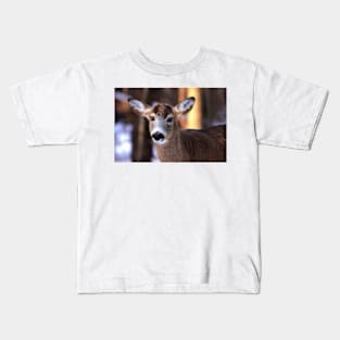 Bright eyes - White-tailed Deer Kids T-Shirt